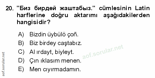 Soru 20