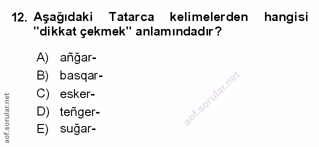 Soru 12
