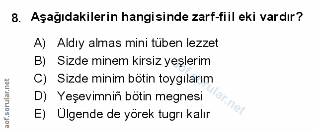 Soru 8