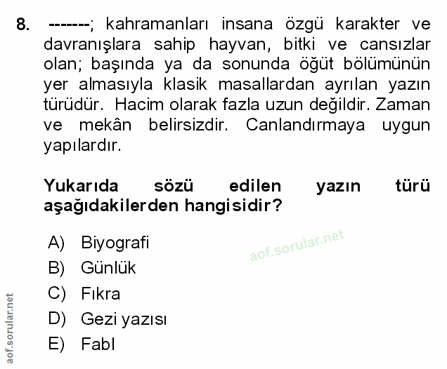 Soru 8