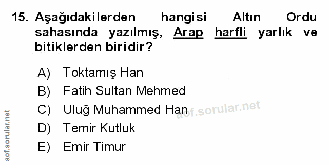 Soru 15