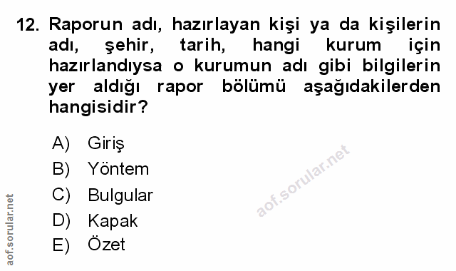 Soru 12