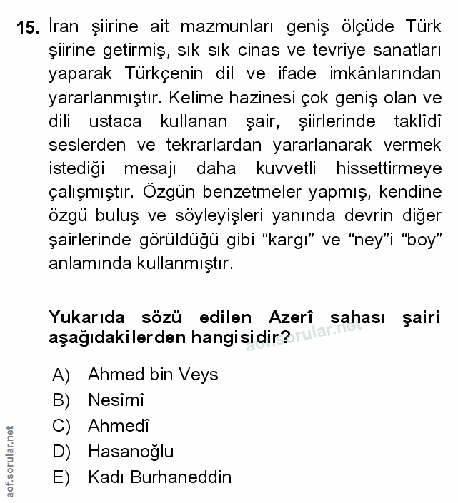 Soru 15