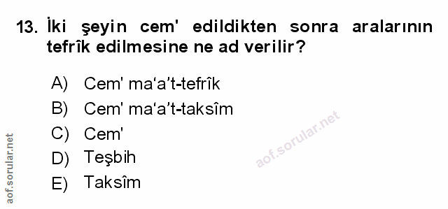 Soru 13