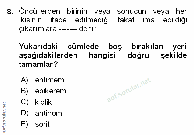 Soru 8