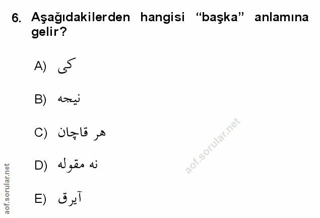 Soru 6