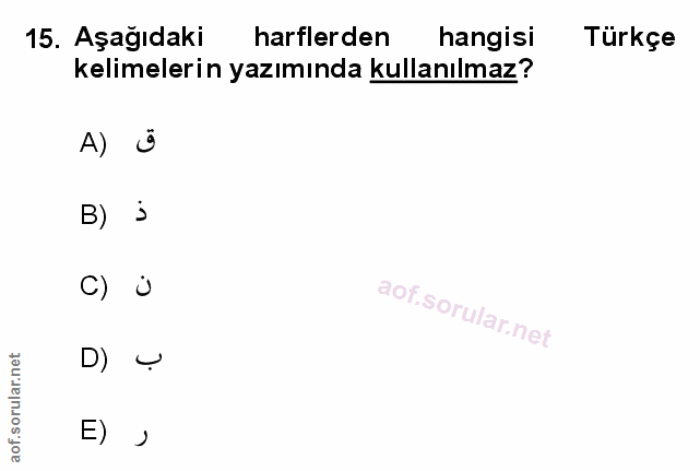 Soru 15