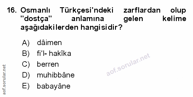Soru 16