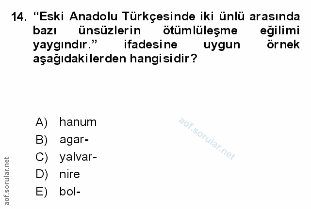 Soru 14