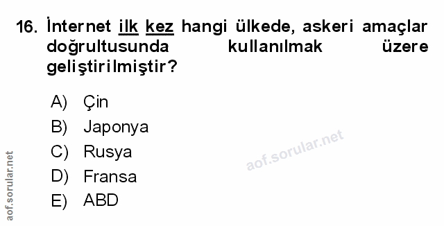 Soru 16