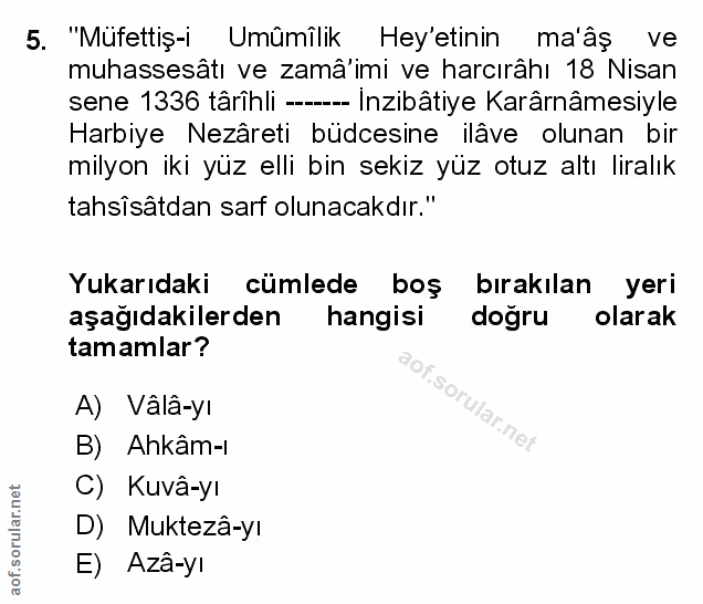 Soru 5