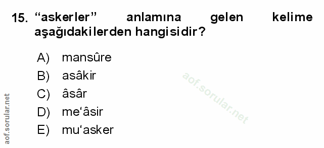 Soru 15