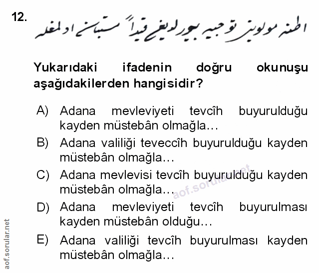 Soru 12