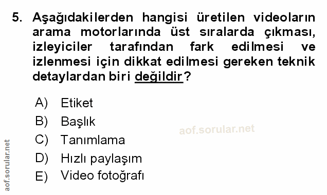 Soru 5