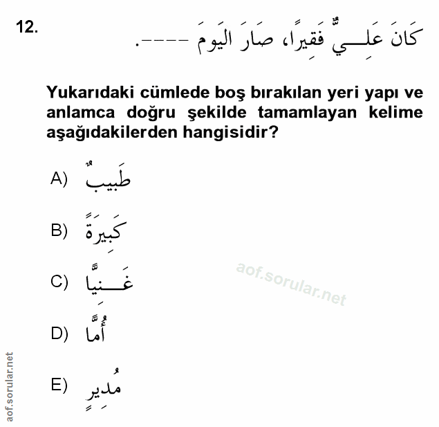 Soru 12