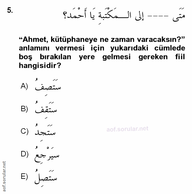 Soru 5