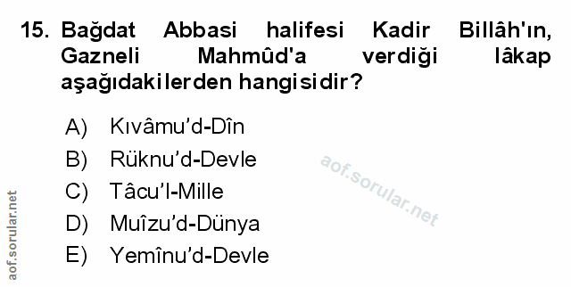 Soru 15