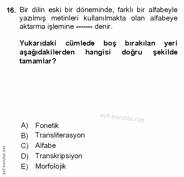 Soru 16