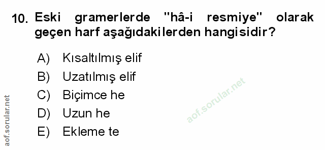 Soru 10