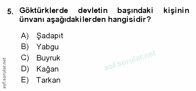 Soru 5