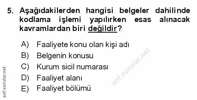 Soru 5