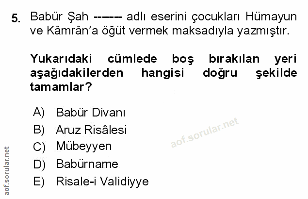 Soru 5