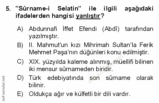Soru 5