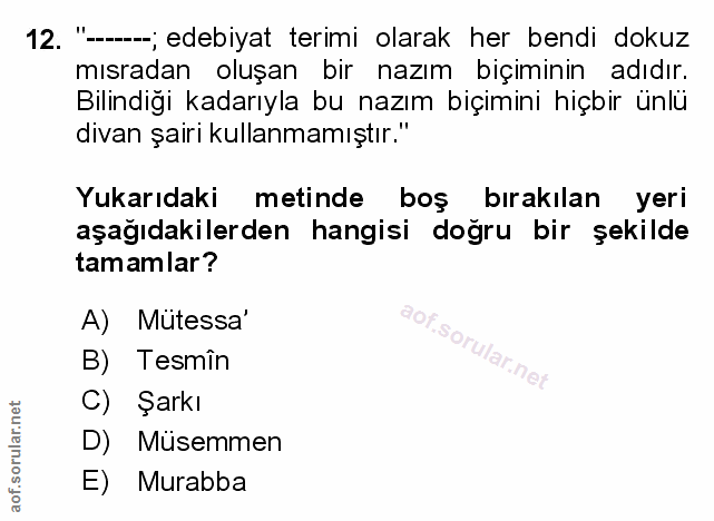 Soru 12