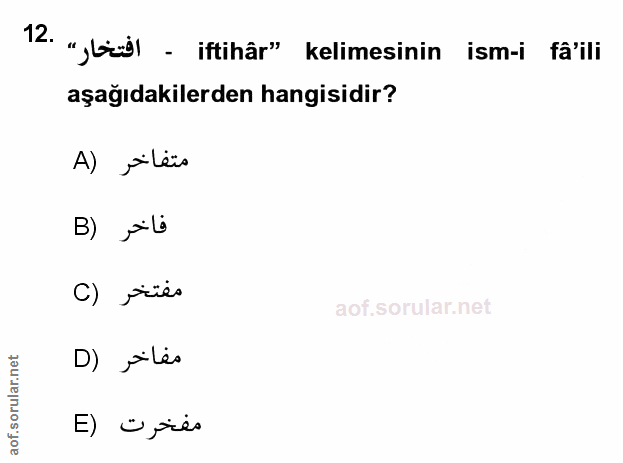 Soru 12