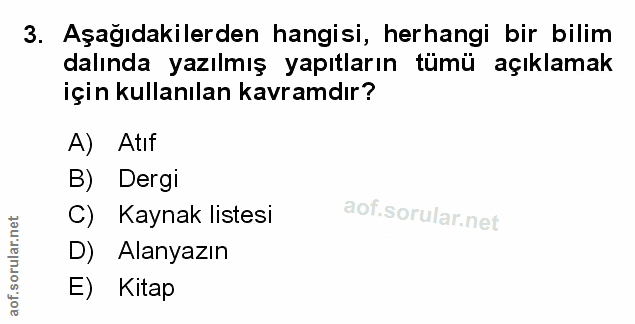 Soru 3