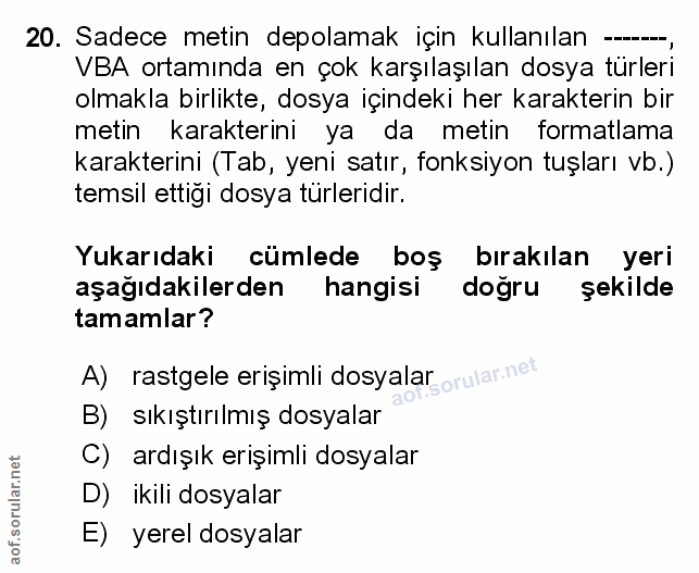 Soru 20