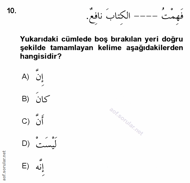 Soru 10