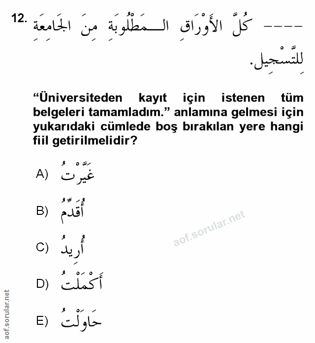 Soru 12