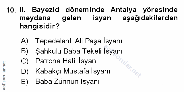 Soru 10