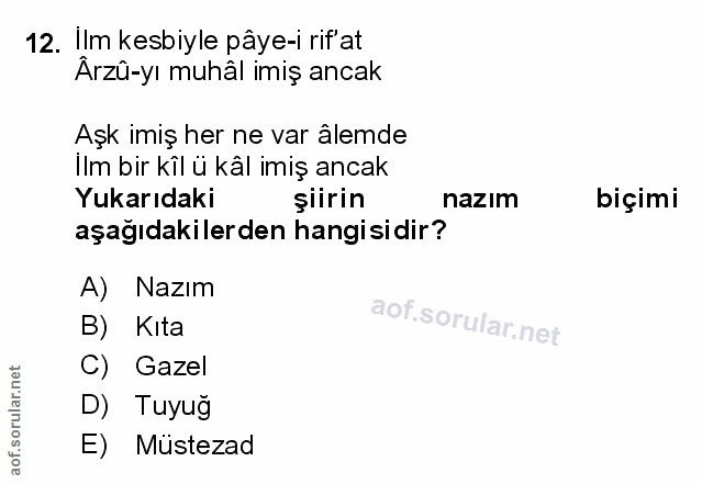 Soru 12