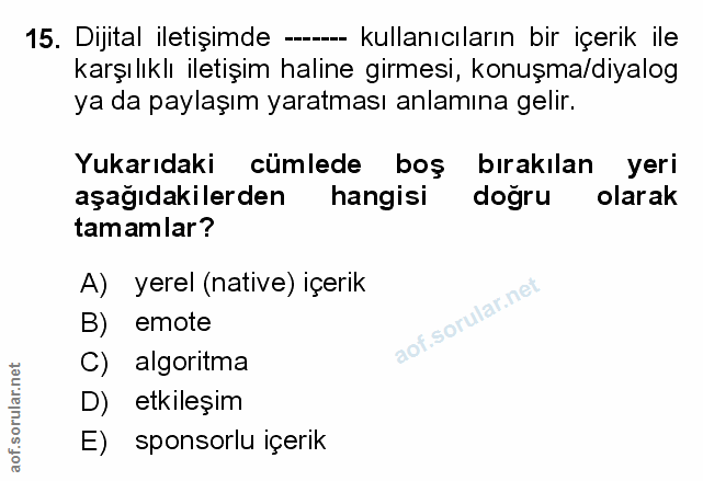 Soru 15