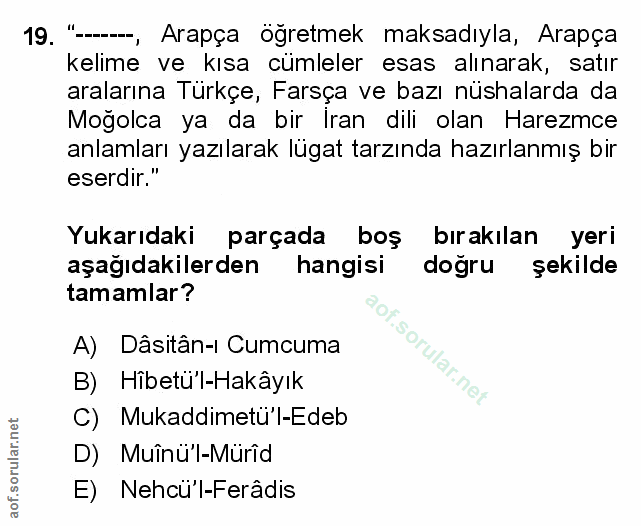 Soru 19