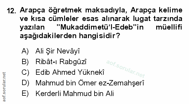 Soru 12