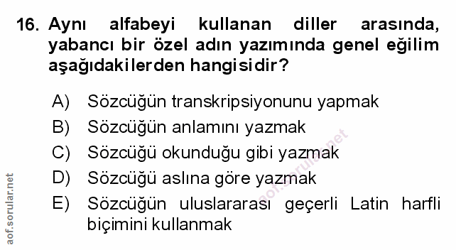 Soru 16