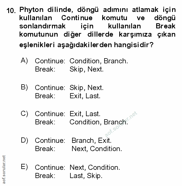 Soru 10