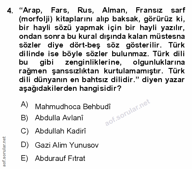 Soru 4