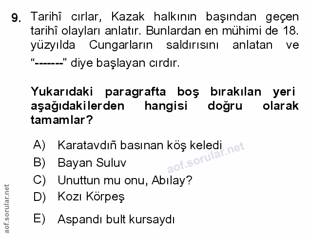 Soru 9