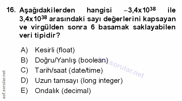 Soru 16