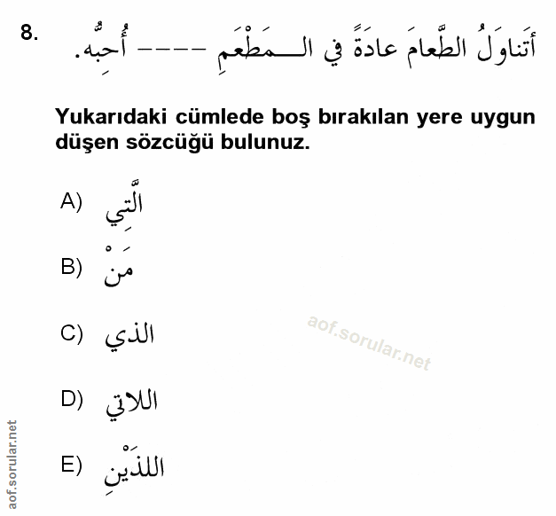 Soru 8