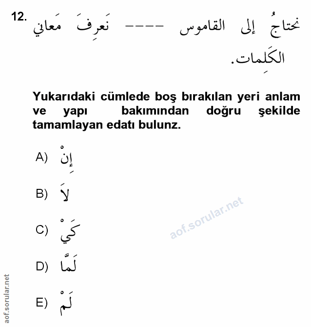 Soru 12