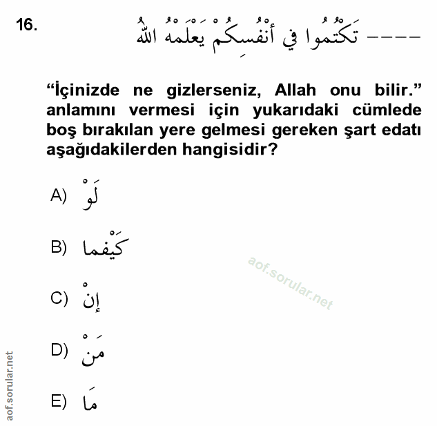 Soru 16