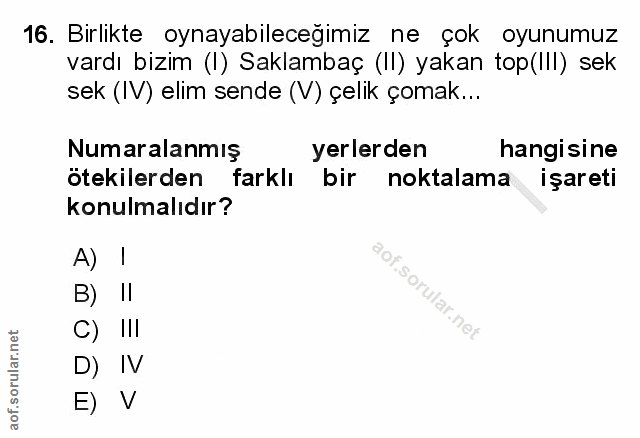 Soru 16