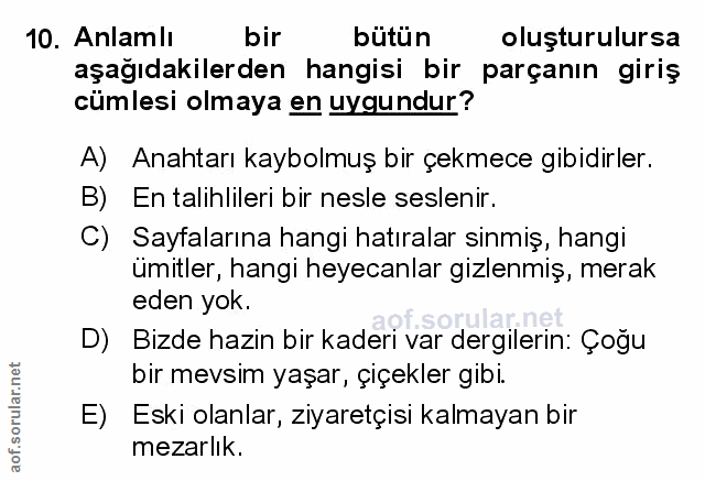 Soru 10
