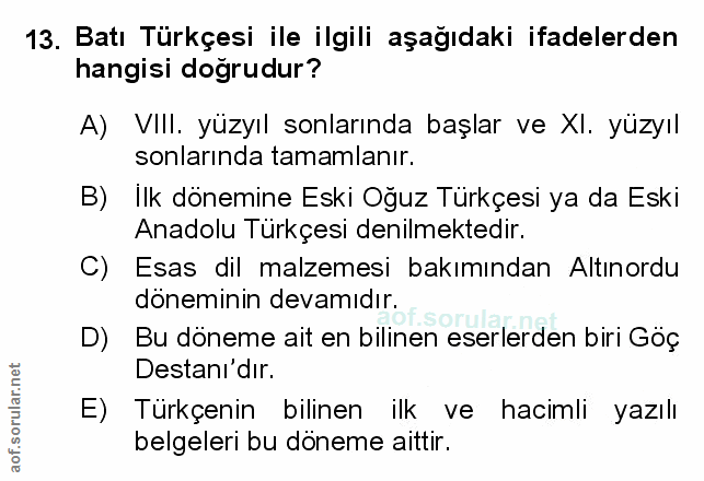 Soru 13
