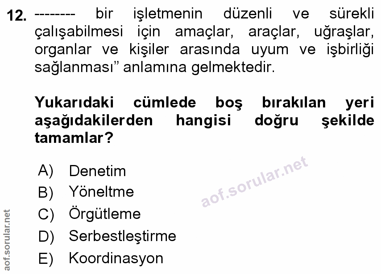Soru 12